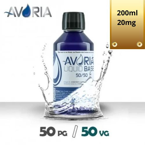 AVORIA - BASE NEUTRA 50/50 - 200ML NICOTINA 20MG