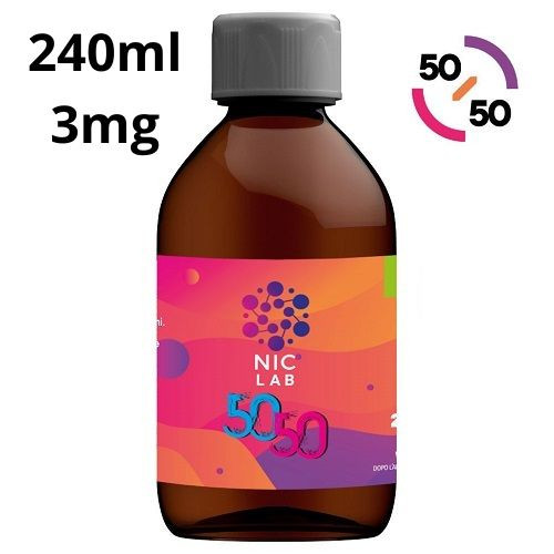 NIC LAB - BASE NEUTRA 50/50 - 240ML NICOTINA 3MG