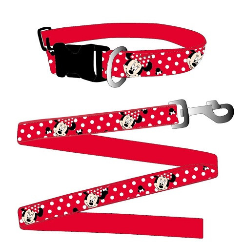 FANPET WALT DISNEY - GUINZAGLIO E COLLARE MINNIE TAGLIA XS