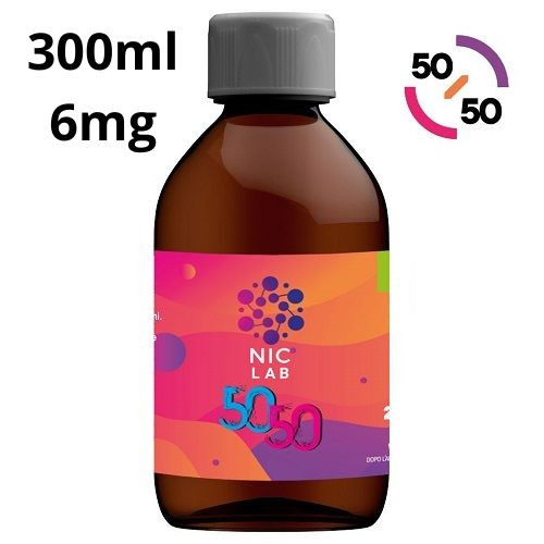 NIC LAB - BASE NEUTRA 50/50 - 300ML NICOTINA 6MG