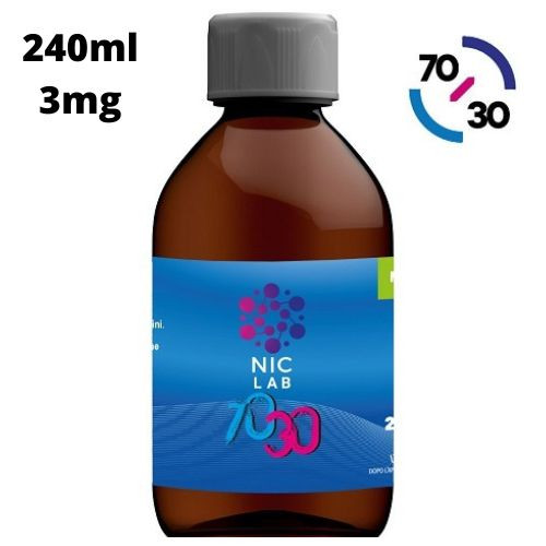 NIC LAB - BASE NEUTRA 70/30 - 240ML NICOTINA 3MG