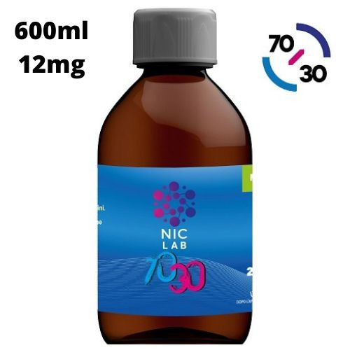 NIC LAB - BASE NEUTRA 70/30 - 600ML NICOTINA 12MG