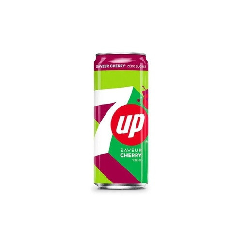 7UP Zero Sugar Cherry Soda USA - Bevanda gassata al gusto 7UP e ciliegia senza zucchero 355 ml