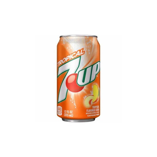 7UP Tropical USA - Bevanda Gassata al gusto di frutti tropicali 355 ml