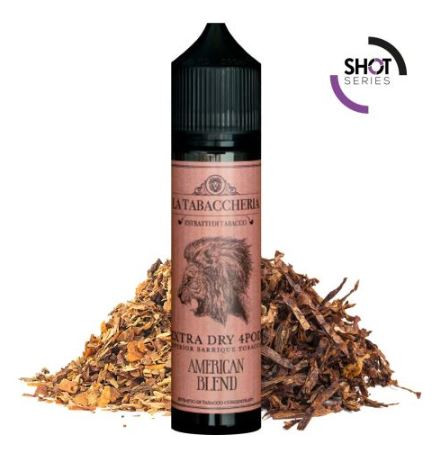 LA TABACCHERIA - AMERICAN BLEND - EXTRA DRY 4POD - AROMA SHOT SERIES 20ML IN 60 ML