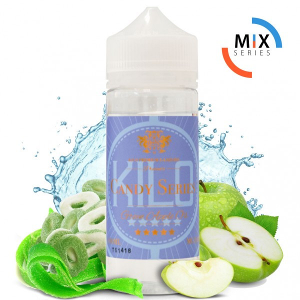 KILO CANDY SERIES - GREEN APPLE O'S - Mix Series 120 ml