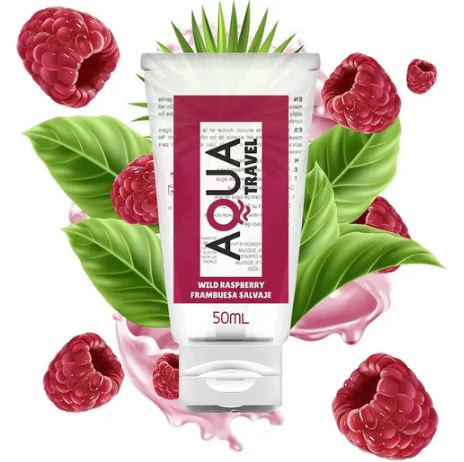 AQUA TRAVEL -  LUBRIFICANTE A BASE D'ACQUA WILD RASPBERRY 50 ML