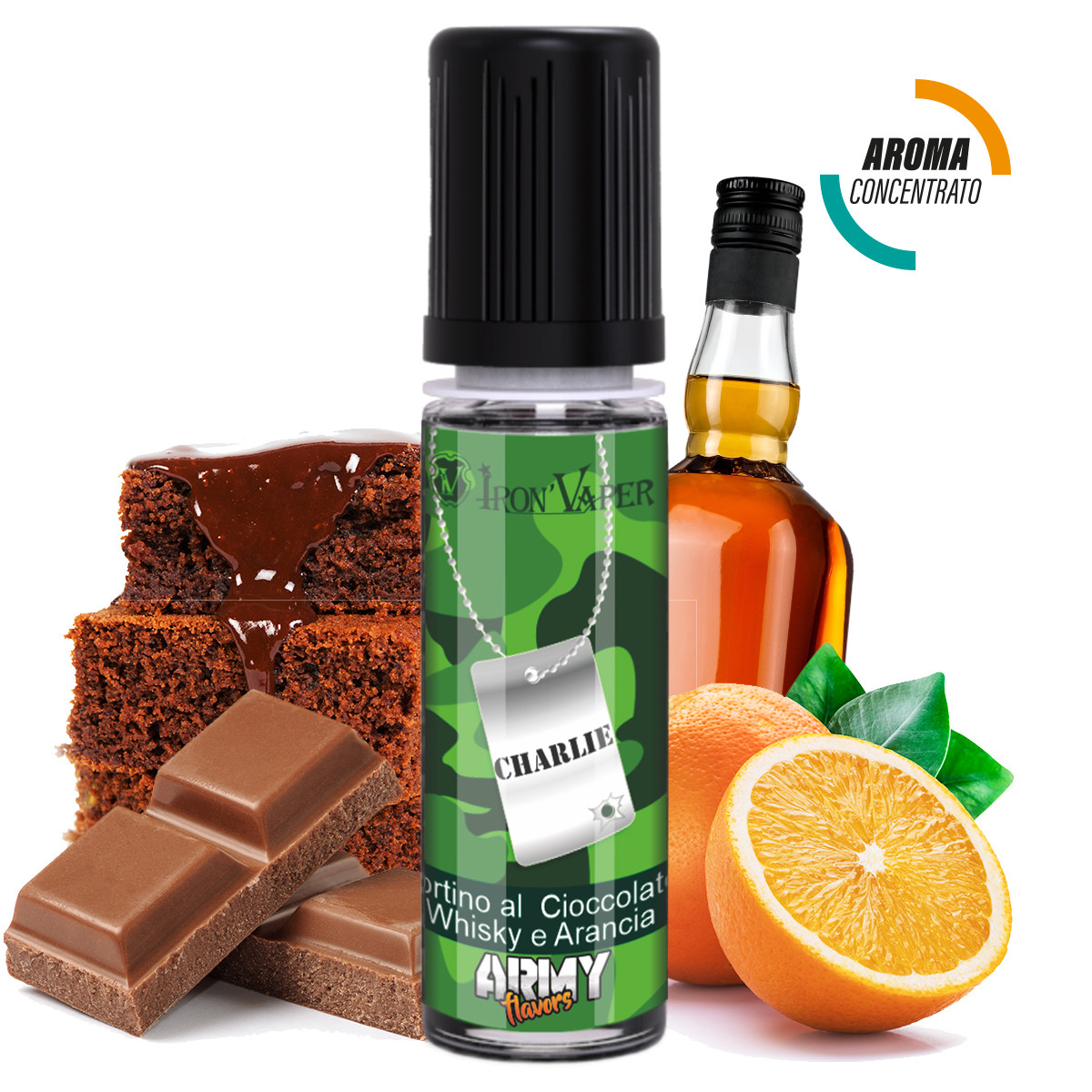 IRON VAPER - ARMY FLAVORS CHARLIE - AROMA CONCENTRATO 15 ML