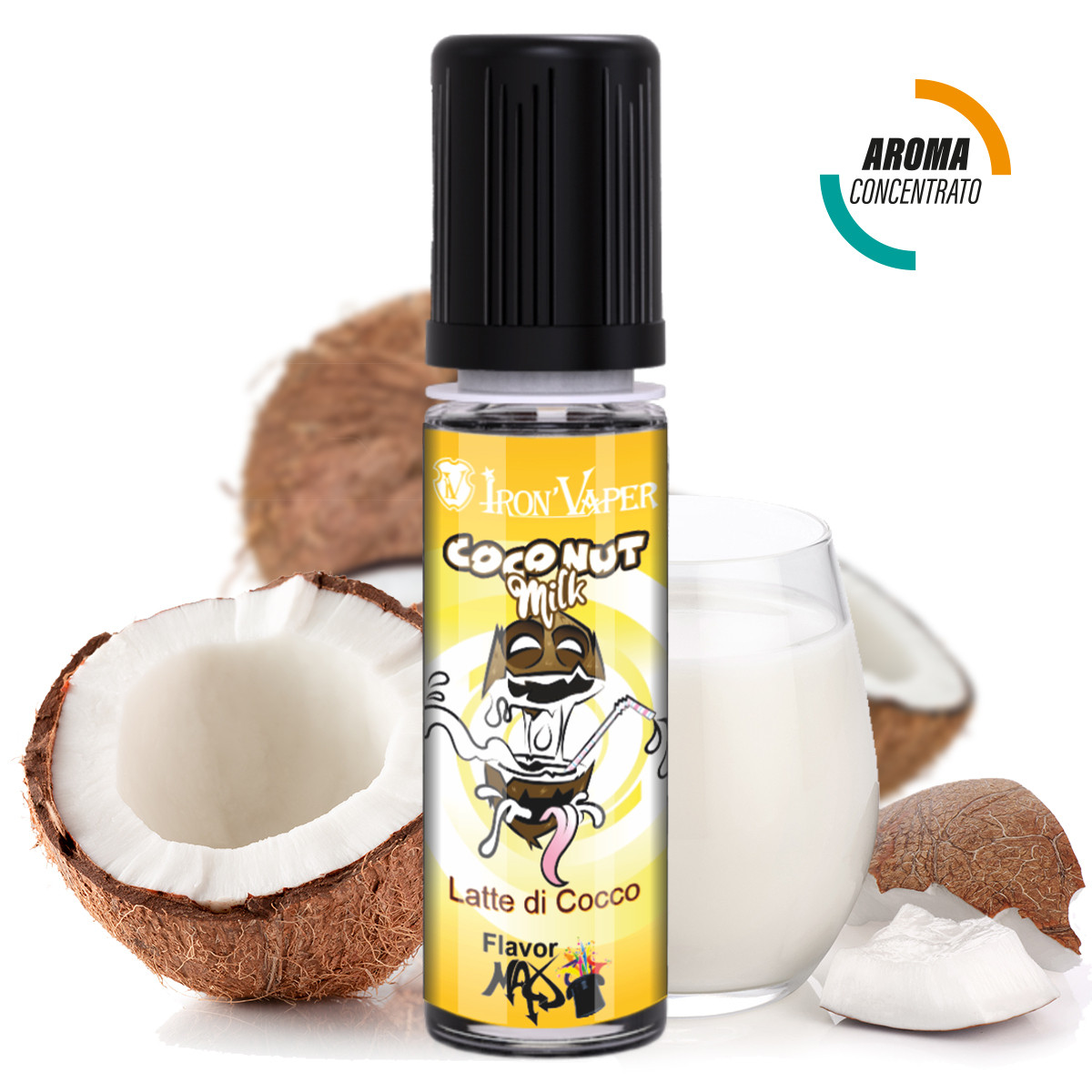 IRON VAPER - FLAVOR MAX COCONUT MILK - AROMA CONCENTRATO 15 ML