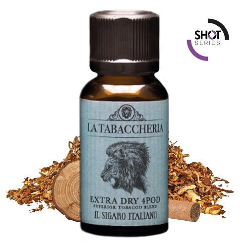 LA TABACCHERIA - EXTRA DRY 4POD WHITE IL SIGARO ITALIANO - SHOT SERIES 20ML NEW