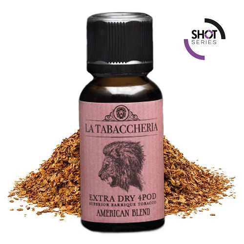 LA TABACCHERIA - EXTRA DRY 4POD WHITE AMERICAN BLEND - SHOT SERIES 20ML NEW