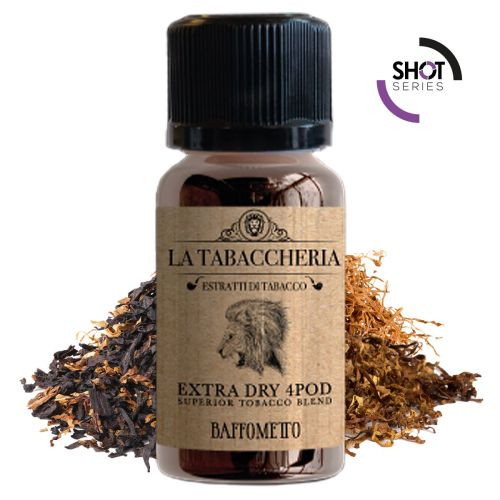 LA TABACCHERIA EXTRA DRY 4POD WHITE - BAFFOMETTO - AROMA SHOT SERIES 20 ML NEW