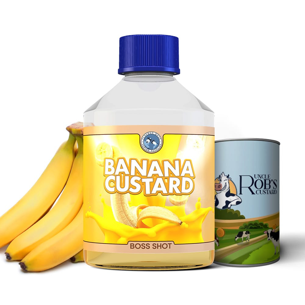 BOSS SHOT - AROMA BANANA CUSTARD - PER 250 ML