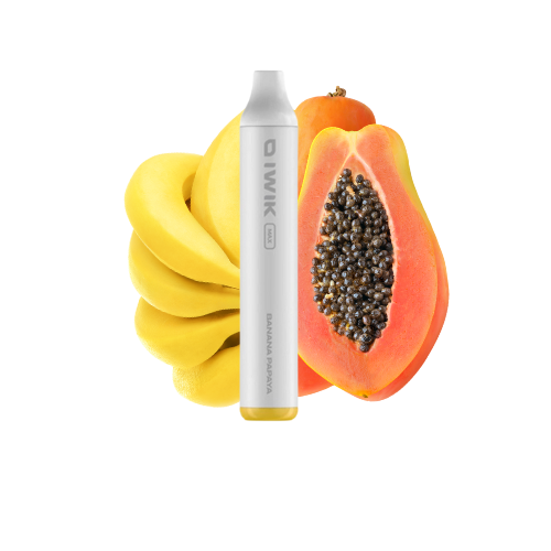 IWIK MAX - USA E GETTA 2500 PUFF 6.5ML - BANANA PAPAYA 0MG