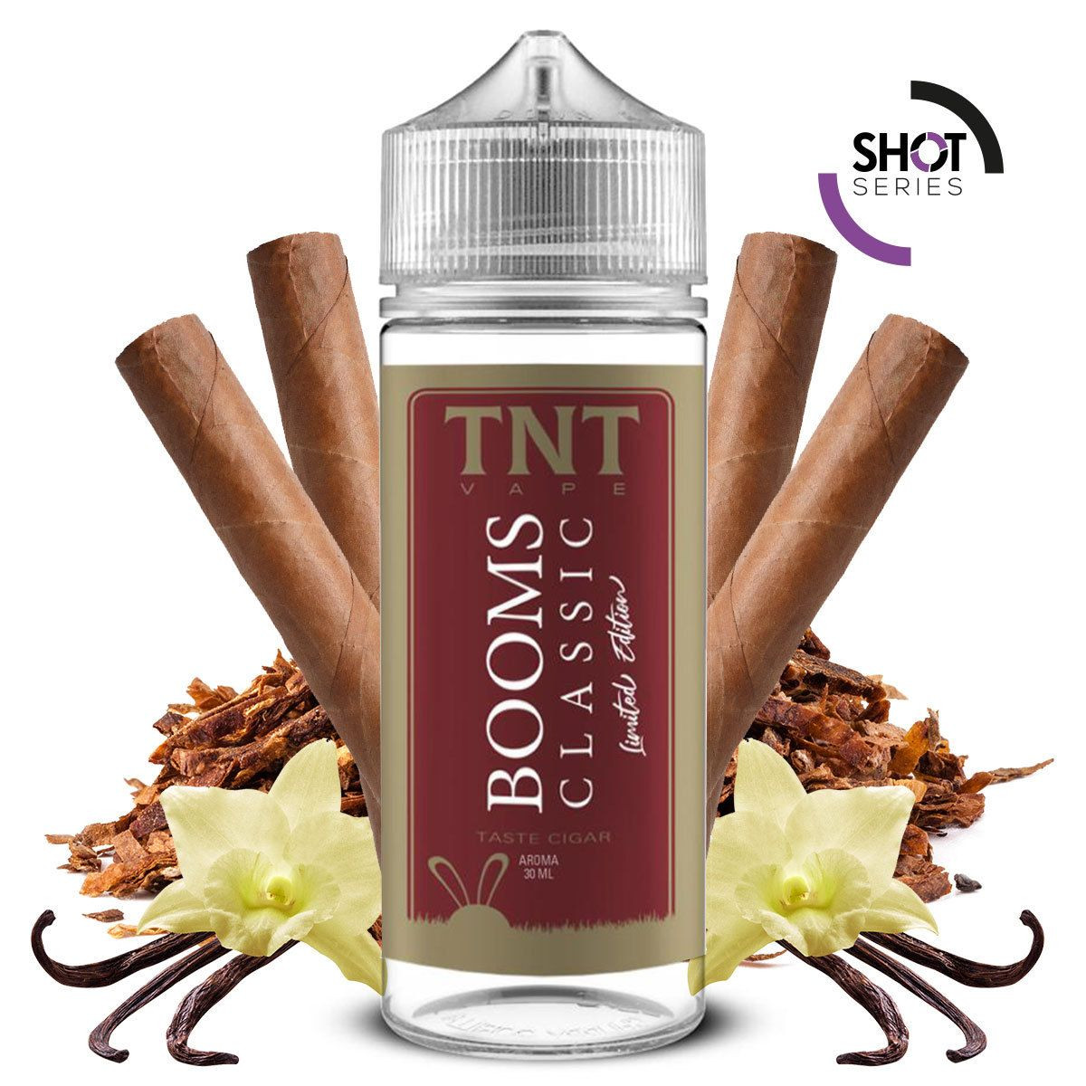 TNT-VAPE - BOOMS CLASSIC - LIMITED EDITION - AROMA SHOT SERIES - 30 ML IN BOTTIGLIA DA 120