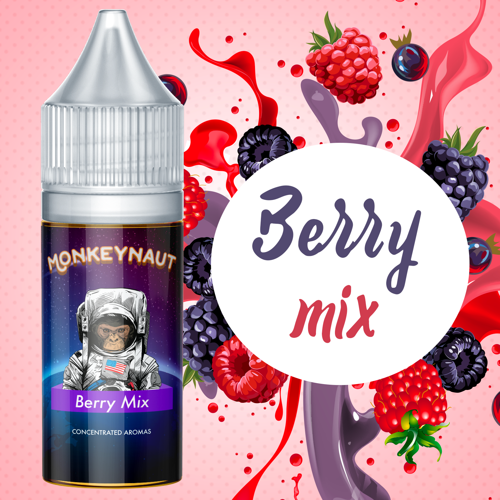 AROMA CONCENTRATO MONKEYNAUT - BERRY MIX 10ML