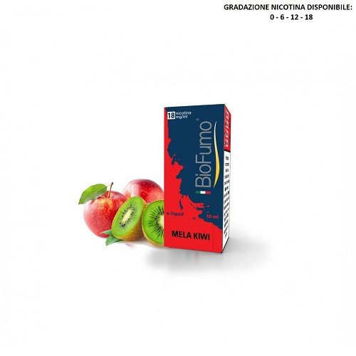 E-LIQUID BIOFUMO - MELA KIWI - 10ML NICOTINA 18MG