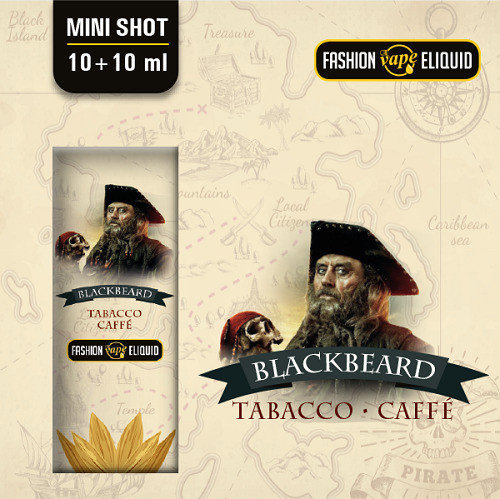 FASHION VAPE ELIQUID - BLACKBEARD - MINI SHOT 10ML