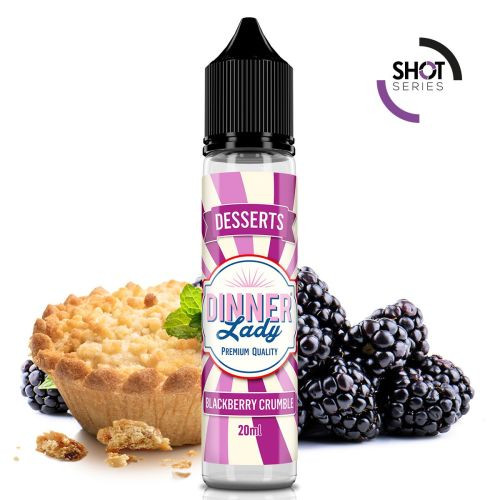 DINNER LADY - BLACKBERRY CRUMBLE - SHOT SERIES 20ML NEW