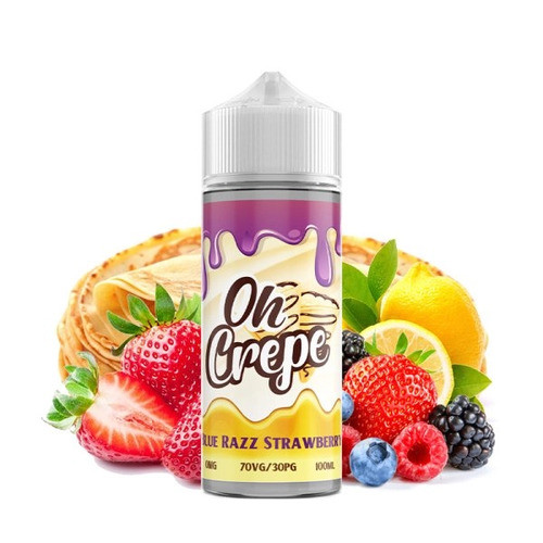 VAPEIQ OH CREPE - BLUE RAZZ STRAWBERRY 120ML