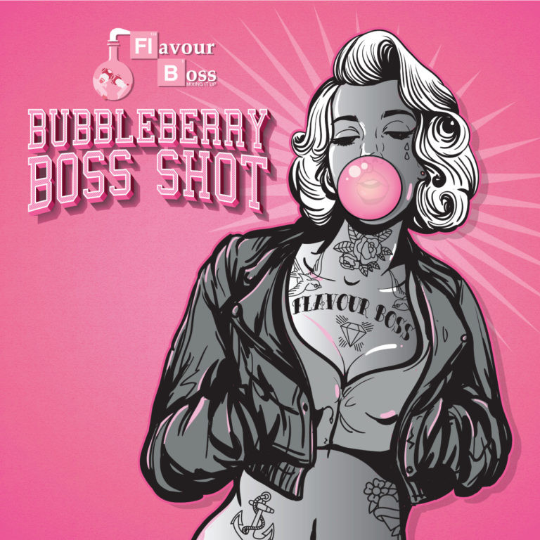 BOSS SHOT - AROMA Bubbleberry - PER 250 ML