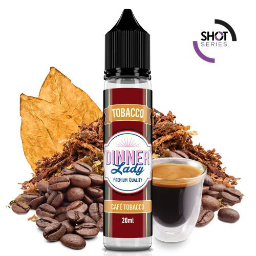 DINNER LADY - CAFE TOBACCO - SHOT SERIES 20ML NEW