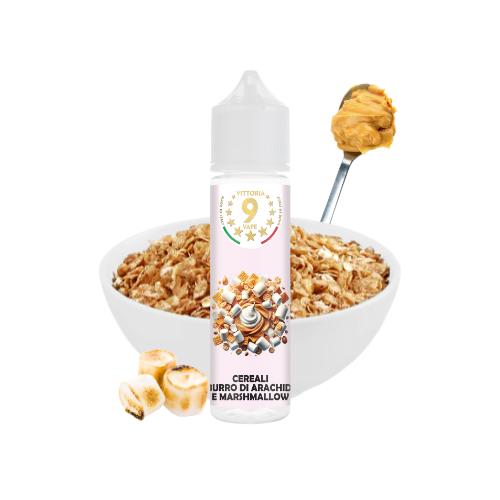 VITTORIA VAPE - CREAM N9 CEREALI BURRO DI ARACHIDI E MARSHMALLOW - AROMA CONCENTRATO 10ML 