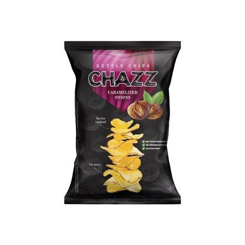 CHAZZ Potato Chips Caramelized Onions - Patatina al gusto Cipolla Caramellata 90 gr