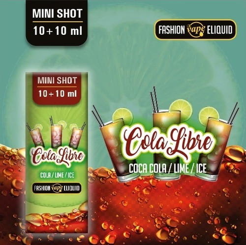 FASHION VAPE ELIQUID - COLA LIBRE - MINI SHOT 10ML