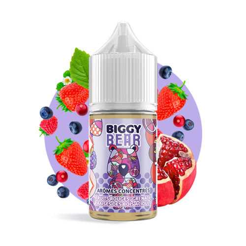 BIGGY BEAR - Aroma 30ml Fruits rouges Grenade Fraise des bois acidulée