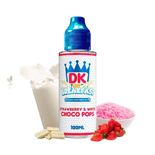 DONUT KING - BREAKFAST STRAWBERRY & WHITE CHOCO POPS 120ML