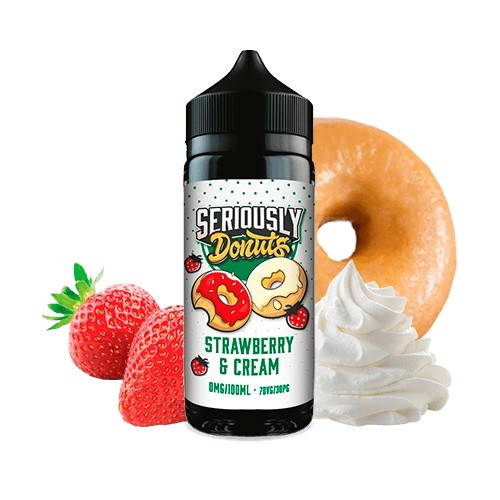 DOOZY SERIOUSLY DONUTS - STRAWBERRY & CREAM 120ML