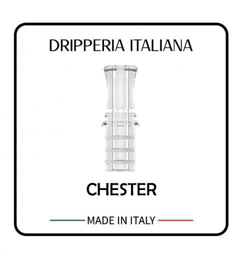 DRIPPERIA ITALIANA - DRIP TIP CHESTER KIWI & M1 POD EDITION - CLEAR PC