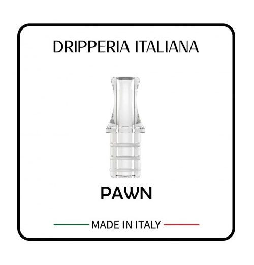 DRIPPERIA ITALIANA - DRIP TIP PAWN KIWI & M1 POD EDITION - CLEAR PC