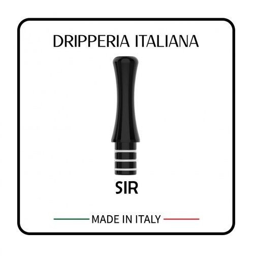 DRIPPERIA ITALIANA - DRIP TIP SIR KIWI & M1 POD EDITION - BLACK DERLIN