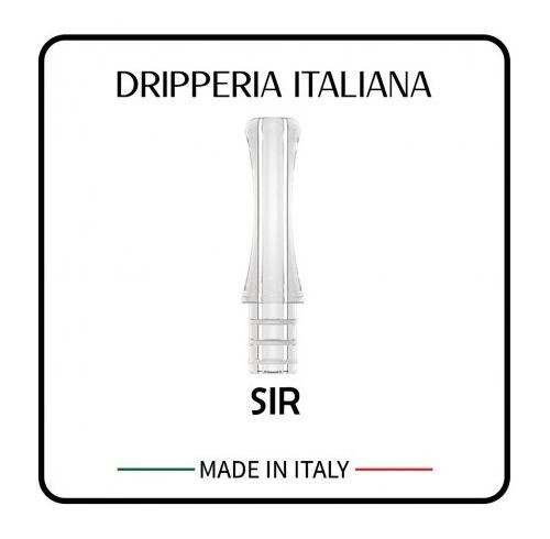 DRIPPERIA ITALIANA - DRIP TIP SIR KIWI & M1 POD EDITION - CLEAR PC