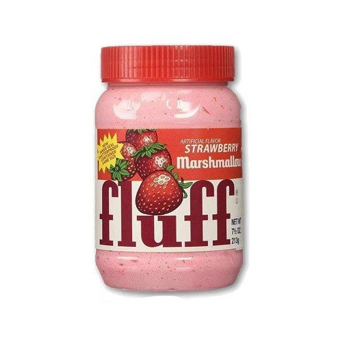 DURK FLUFF Marshmallow Fluff Strawberry - Crema spalmabile al marshmallow e fragola 213 gr