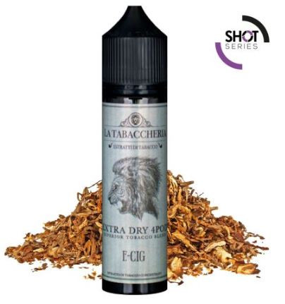 LA TABACCHERIA - E-CIG - EXTRA DRY 4POD - AROMA SHOT SERIES 20ML IN 60 ML