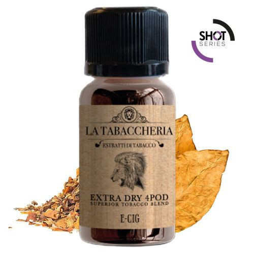 LA TABACCHERIA EXTRA DRY 4POD WHITE - E-CIG - AROMA SHOT SERIES 20 ML NEW