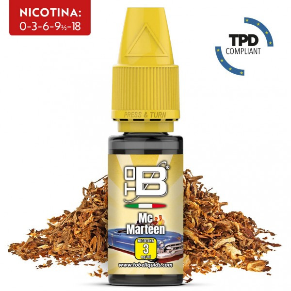 E-LIQUID MC MARTEEN - TOB - 10 ML