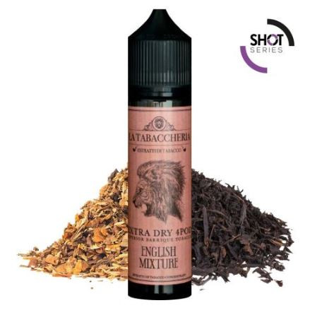 LA TABACCHERIA - ENGLISH MIXTURE - EXTRA DRY 4POD - AROMA SHOT SERIES 20ML IN 60 ML