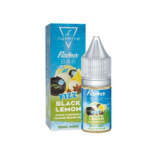 SUPREM-E - FLAVOUR BAR FIZZ BLACK LEMON - MINI SHOT 10ML NEW