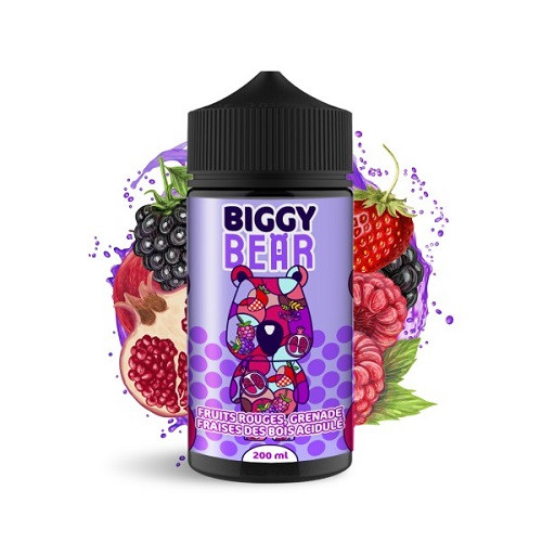 BIGGY BEAR - FRUITS ROUGES GRENADE FRAISE DES BOIS ACIDULEE 240ML