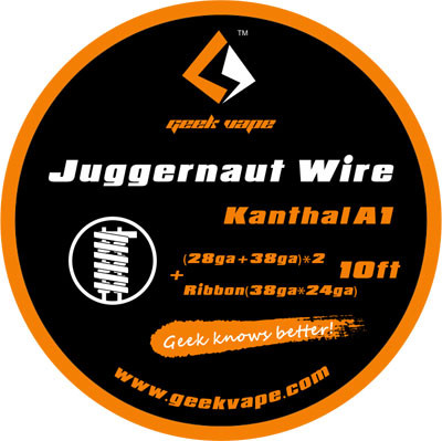 WIRE JUGGERNAUT/KANTHAL A1 - (28GA+38GA)*2 + RIBBON(38GA+24GA) - 3 M - GEEKVAPE