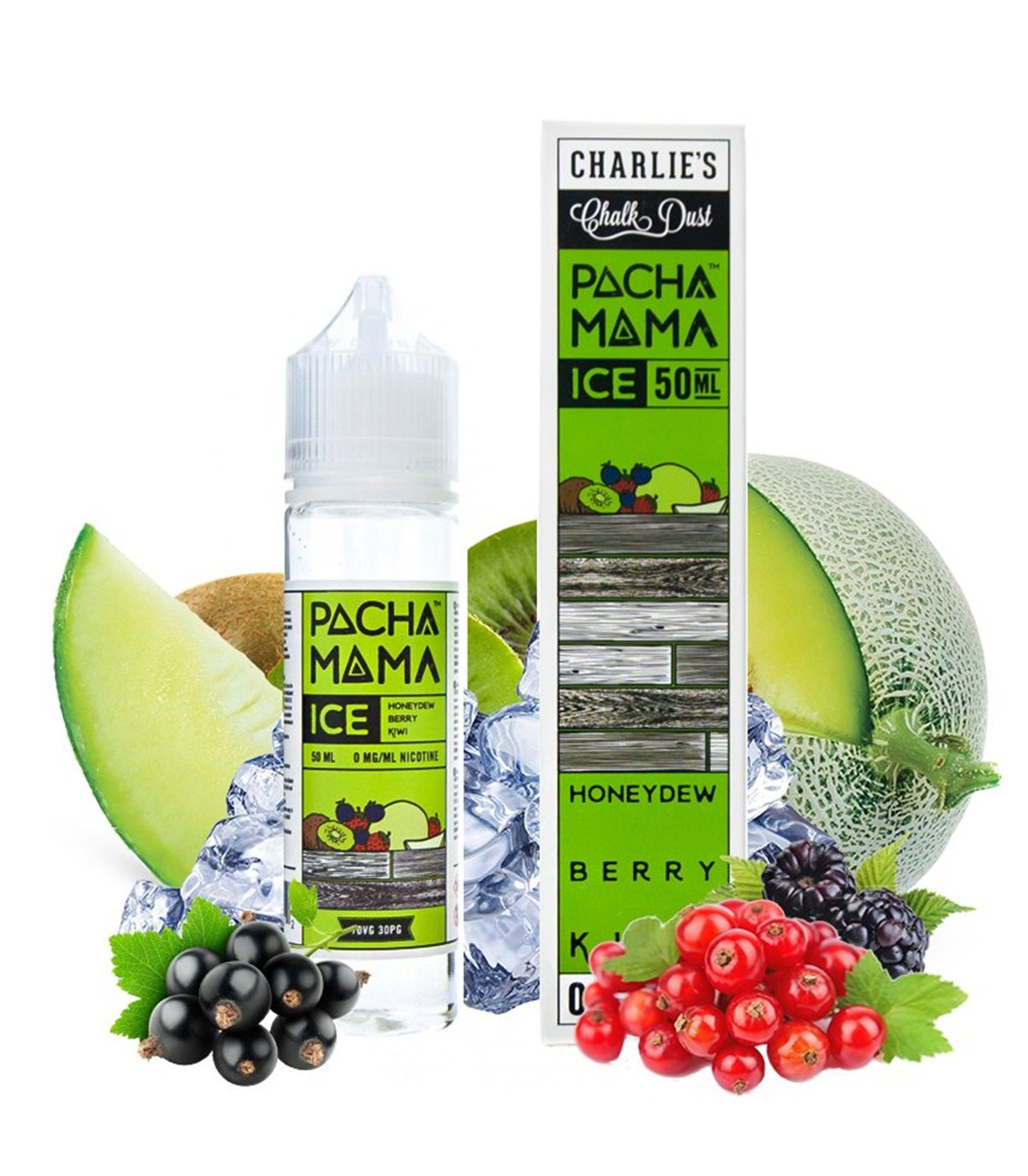 CHARLIE'S CHALK DUST - PACHA MAMA - MINT HONEYDEW BERRY KIWI ICE - 60 ML