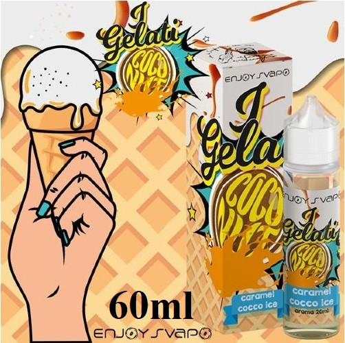 ENJOYSVAPO IL SANTONE DELLO SVAPO - I GELATI DEL SANTONE CARAMEL COCCO ICE 60ML