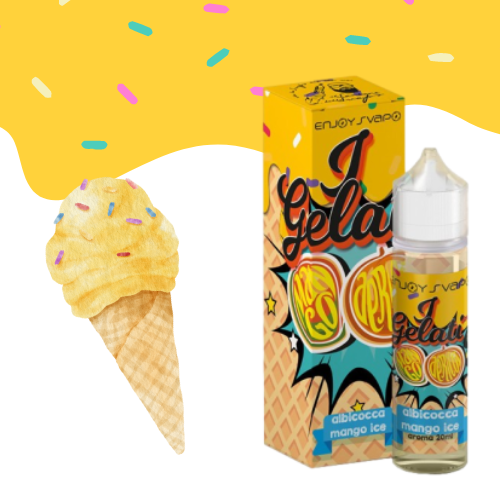 ENJOYSVAPO IL SANTONE DELLO SVAPO - I GELATI DEL SANTONE APRICOT ALBICOCCA MANGO ICE - AROMA SHOT SERIES 20 ML