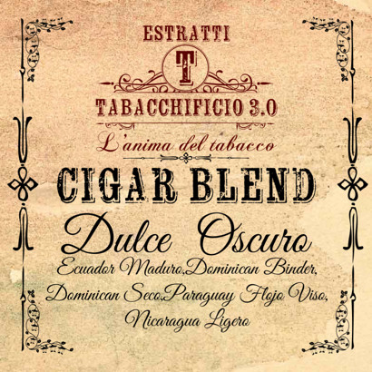 TABACCHIFICIO 3.0 - AROMA DULCE OSCURO 20 ML