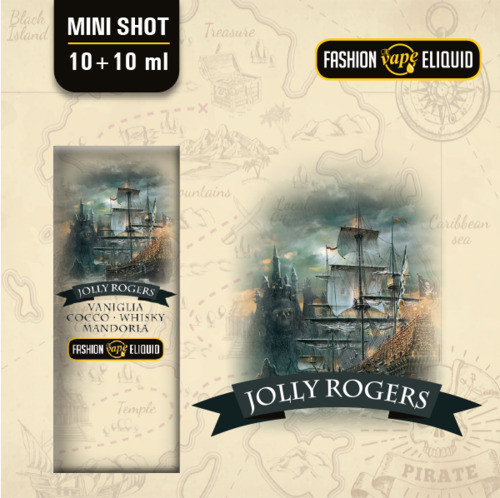 FASHION VAPE ELIQUID - JOLLY ROGERS - MINI SHOT 10ML