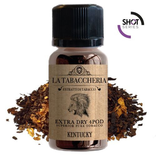 LA TABACCHERIA EXTRA DRY 4POD - KENTUCKY - AROMA SHOT SERIES 20 ML NEW